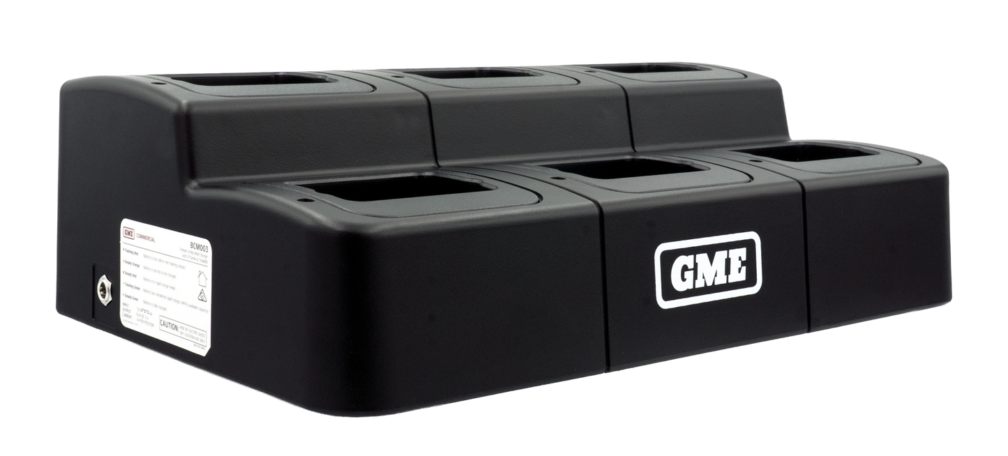 GME BCM003 Compact 6-Bay Multi Charger to suit CP Series & TX6600S