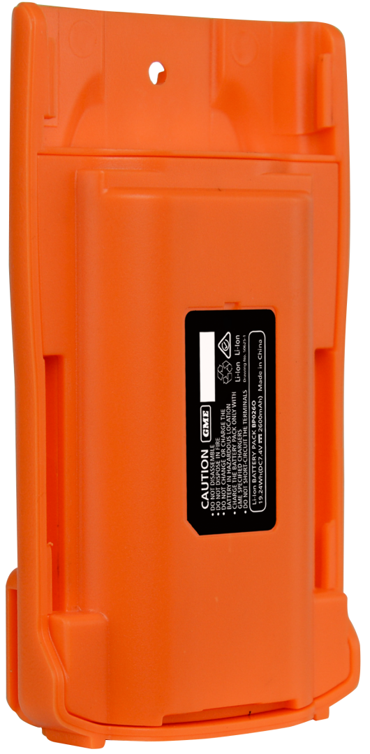 GME BP026O 2600mAH Li-ion Battery Pack - Suit TX6160 - Blaze Orange