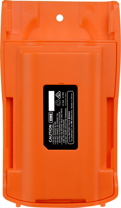 GME BP026O 2600mAH Li-ion Battery Pack - Suit TX6160 - Blaze Orange