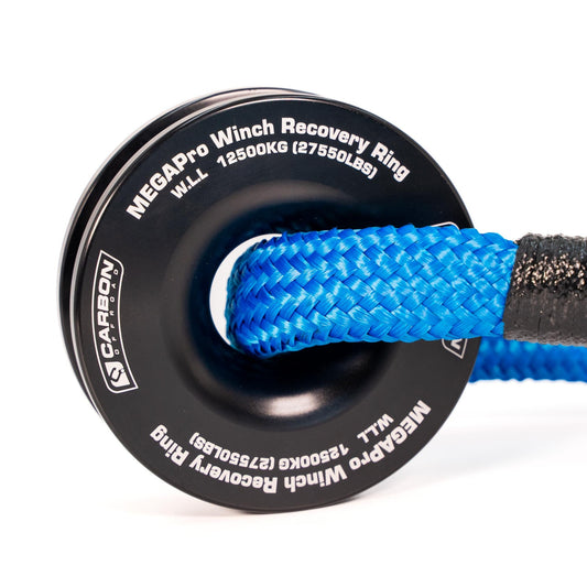 Carbon Offroad Recovery Ring and Soft Shackle Combo