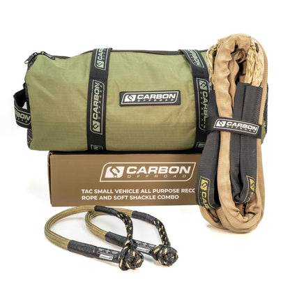 TAC Small Vehicle All Purpose Recovery Rope And Soft Shackle Combo