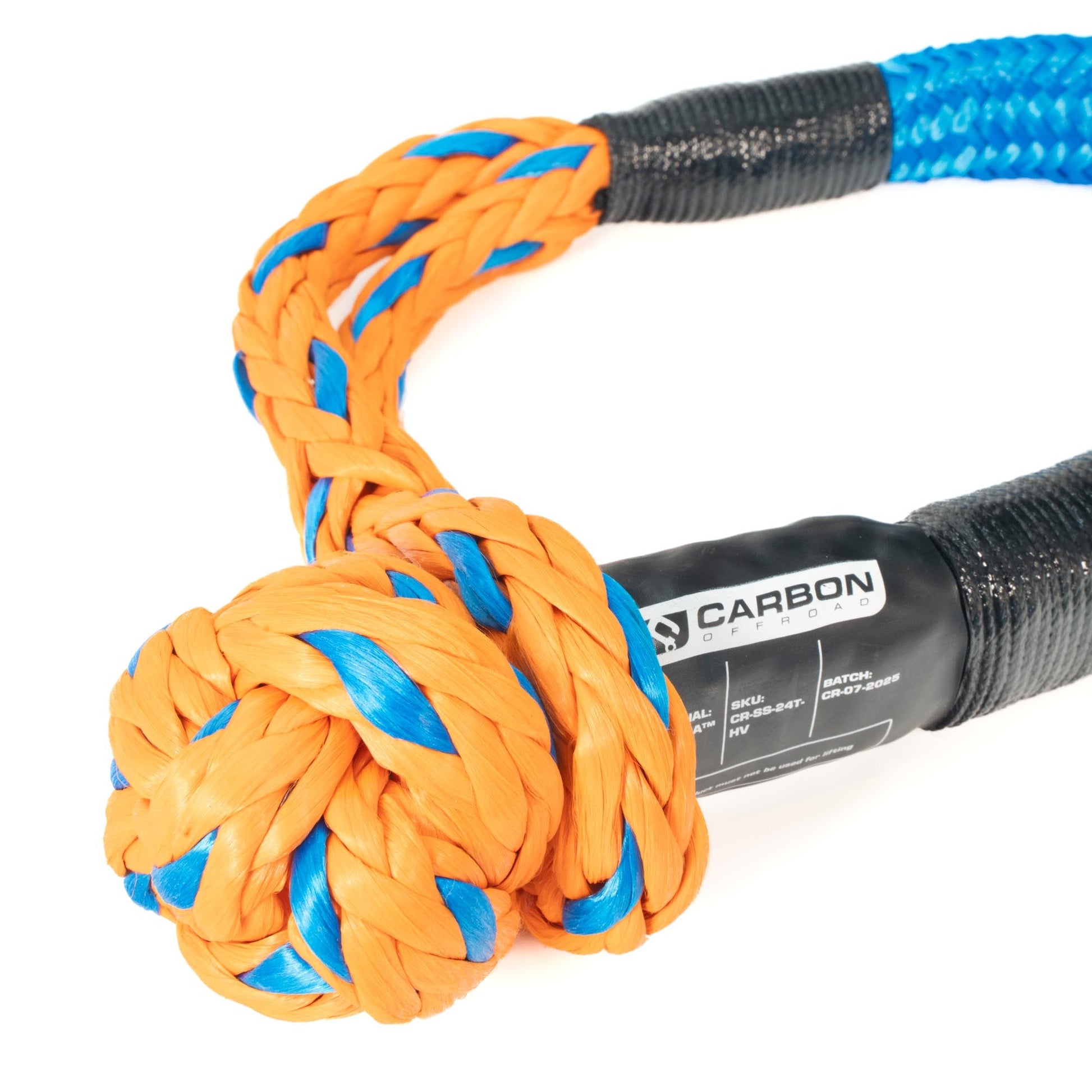 Carbon Large Vehicle High-Vis Soft Shackle - Truck & Heavy Recovery