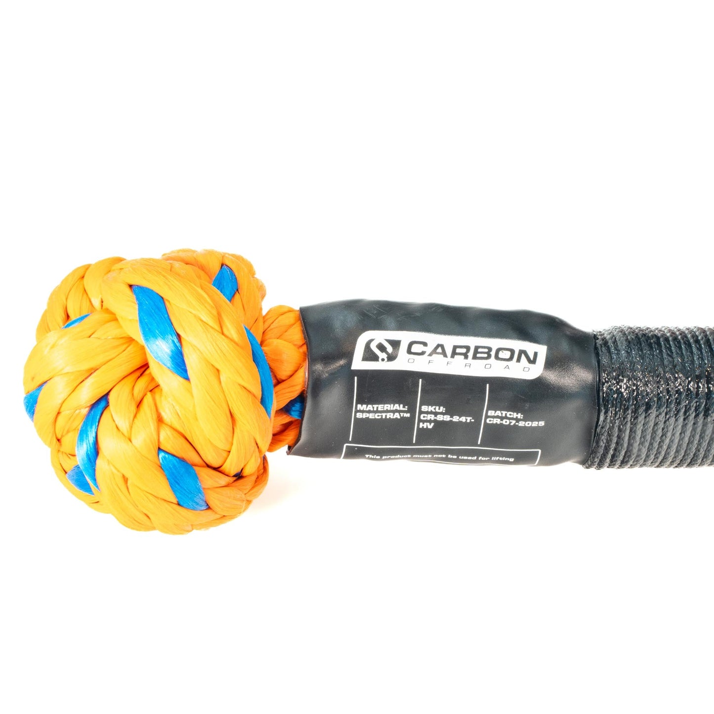 Carbon Large Vehicle High-Vis Soft Shackle - Truck & Heavy Recovery