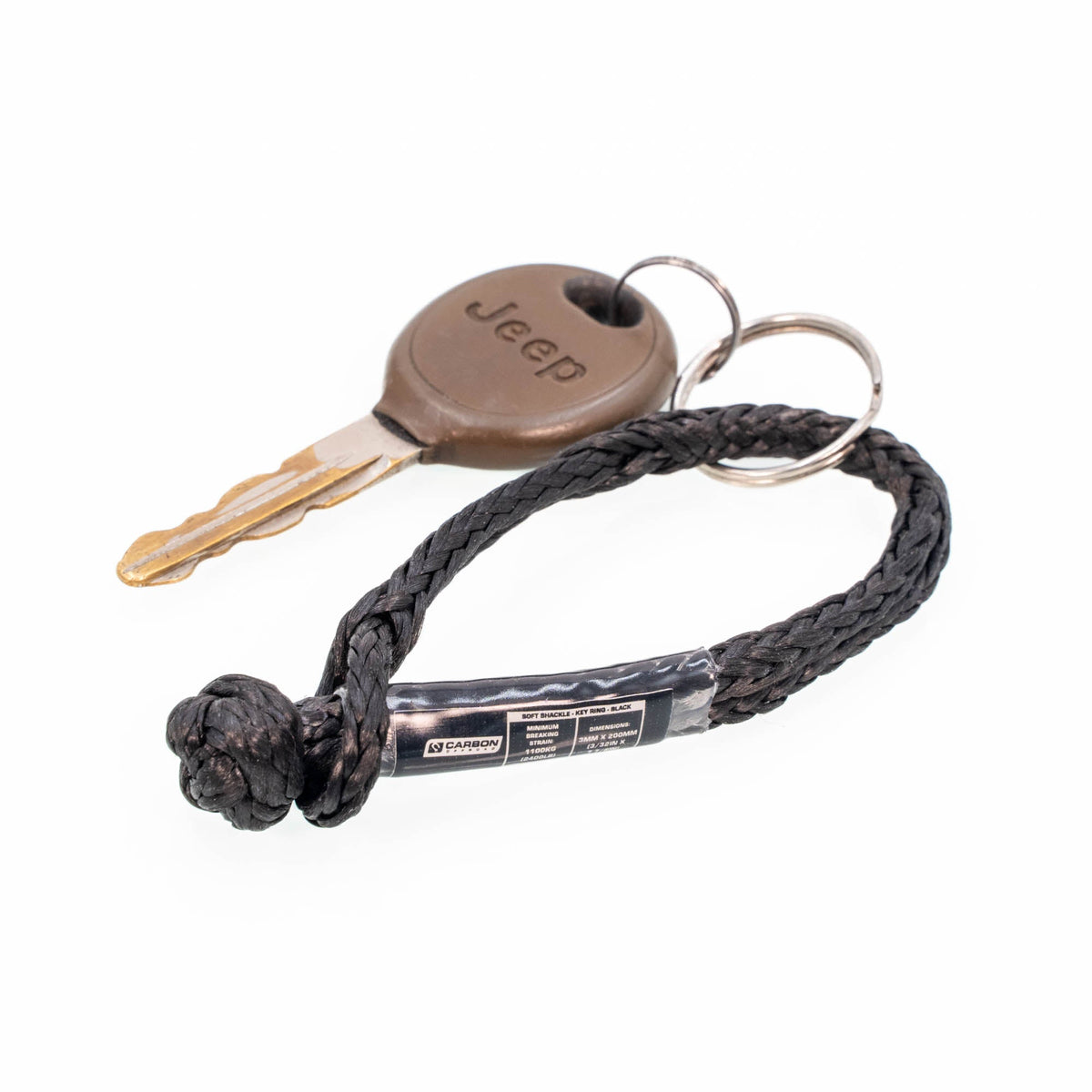 Carbon Offroad Soft Shackle Keyring 1.1 Ton