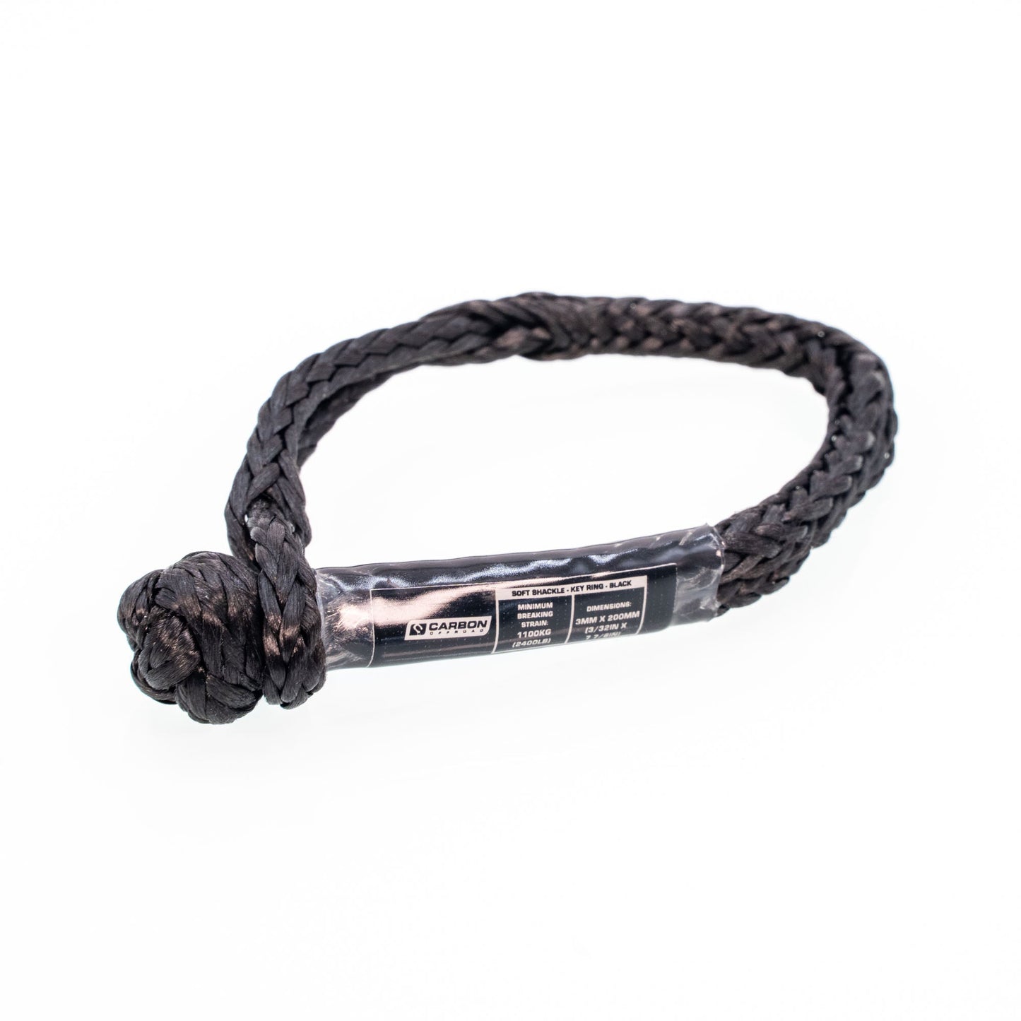 Carbon Offroad Soft Shackle Keyring 1.1 Ton
