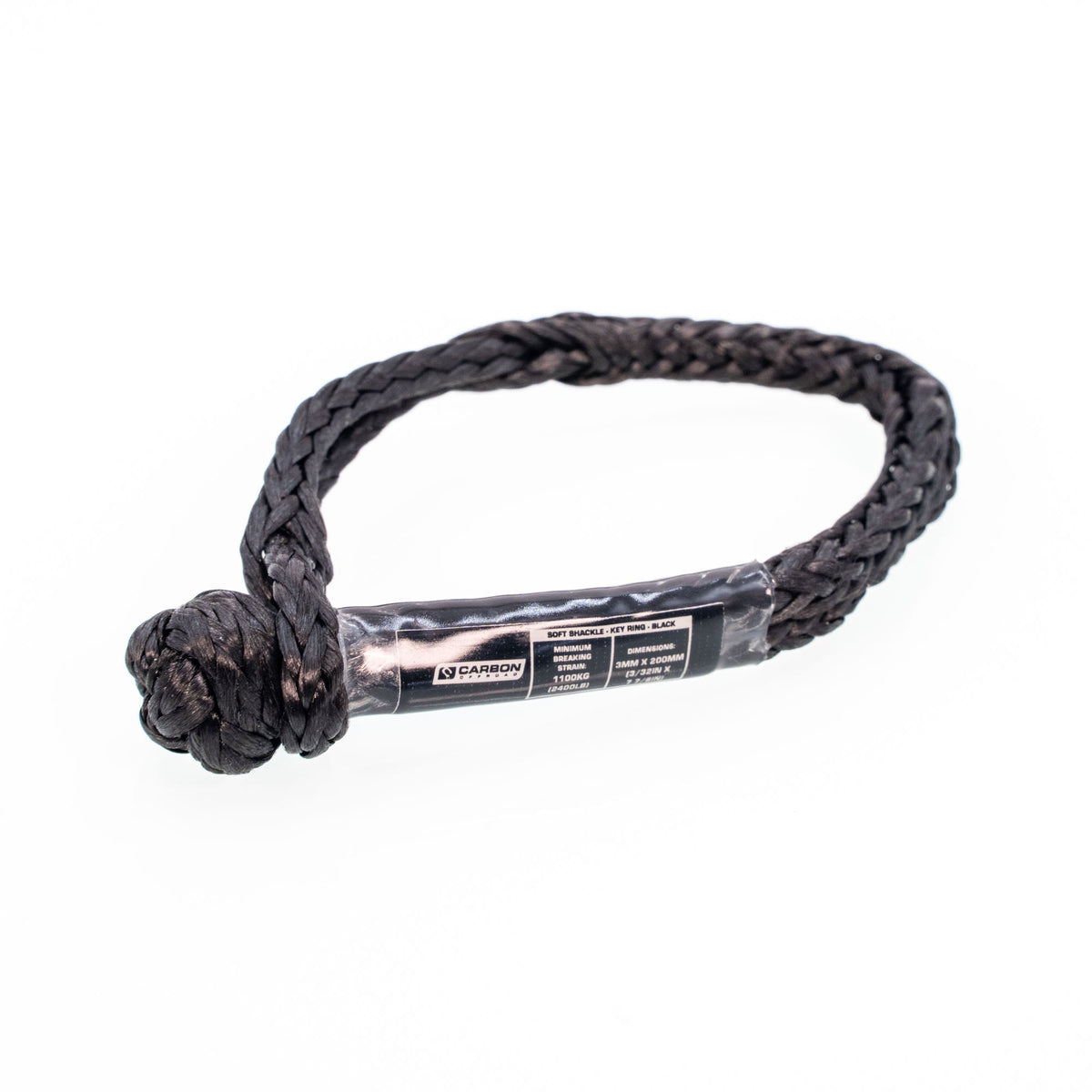 Carbon Offroad Soft Shackle Keyring 1.1 Ton
