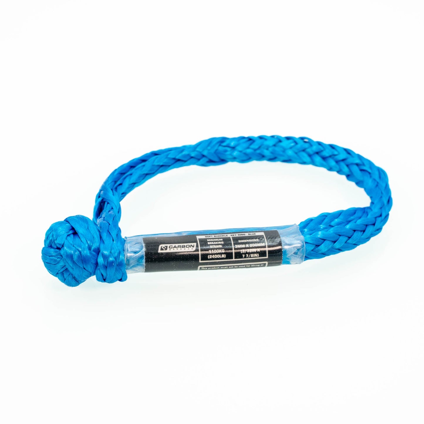 Carbon Offroad Soft Shackle Keyring 1.1 Ton