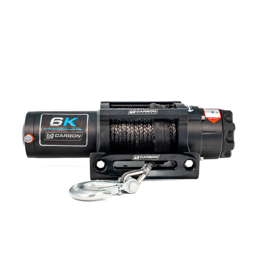 Carbon Offroad 6000lb ATV - Small 4X4 Winch 24V