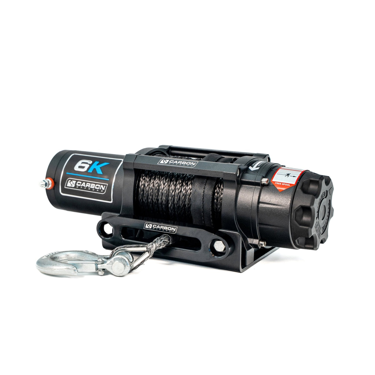 Carbon Offroad 6000lb ATV - Small 4X4 Winch 24V