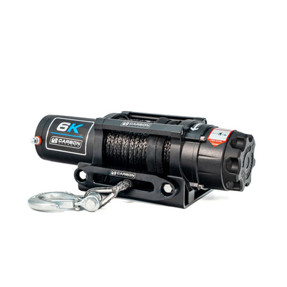 Carbon Offroad 6000lb ATV - Small 4X4 Winch 24V