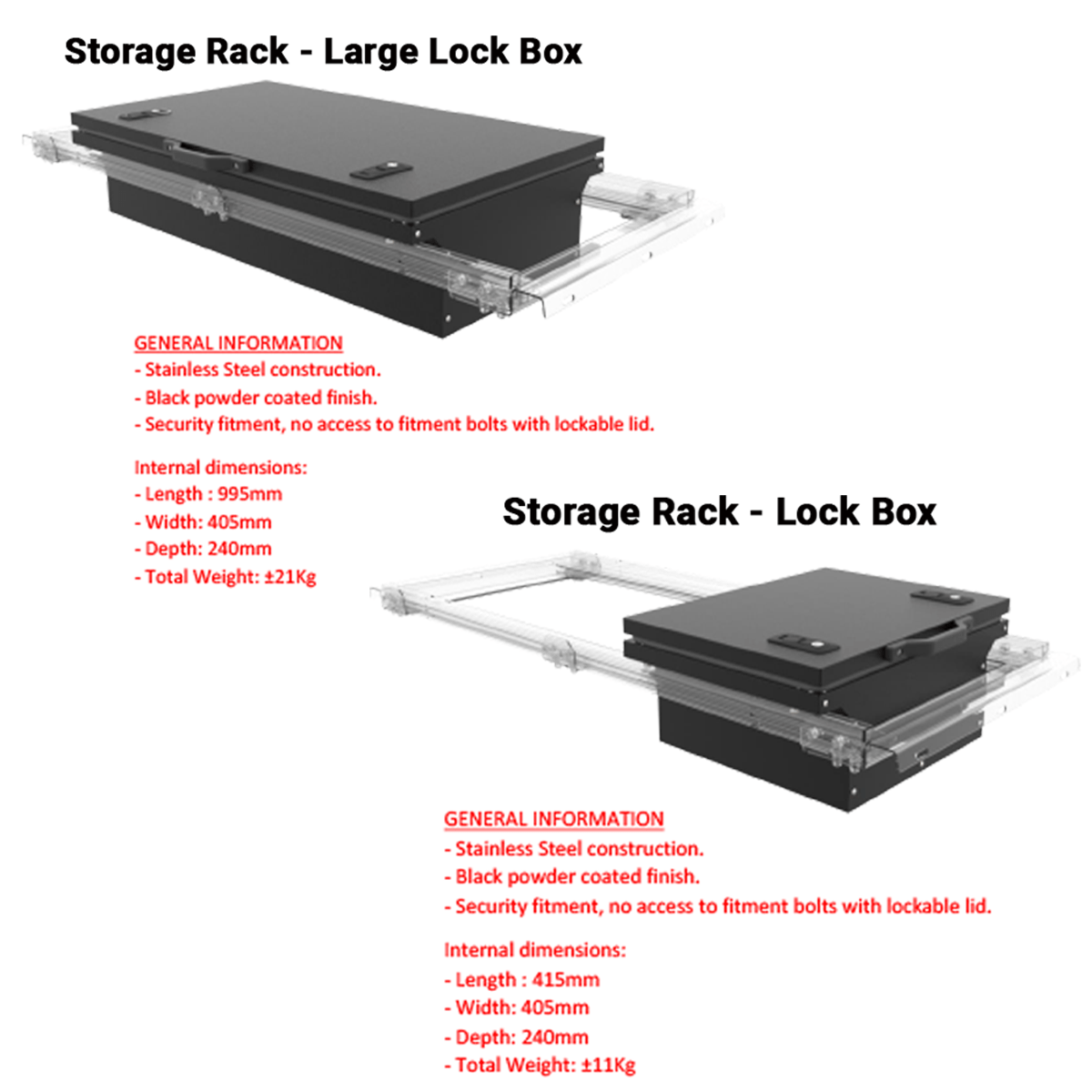 Lock Boxes For Canopy Storage Rack