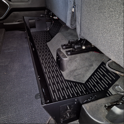 RAM DT 1500 Rear Under‑Seat Storage – Power System Mount & Heavy‑Duty Storage