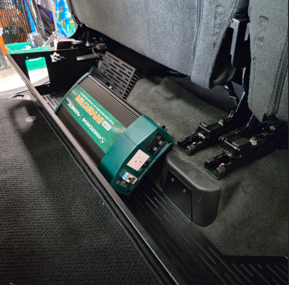 RAM DT 1500 Rear Under‑Seat Storage – Power System Mount & Heavy‑Duty Storage