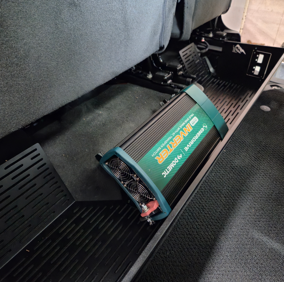 RAM DT 1500 Rear Under‑Seat Storage – Power System Mount & Heavy‑Duty Storage