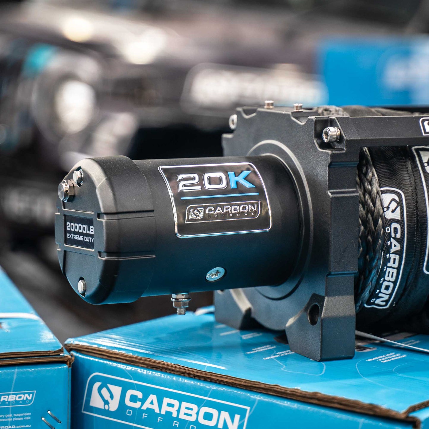 Carbon Scout Pro - 20000lb Extreme Duty Truck Winch - BYO Hook