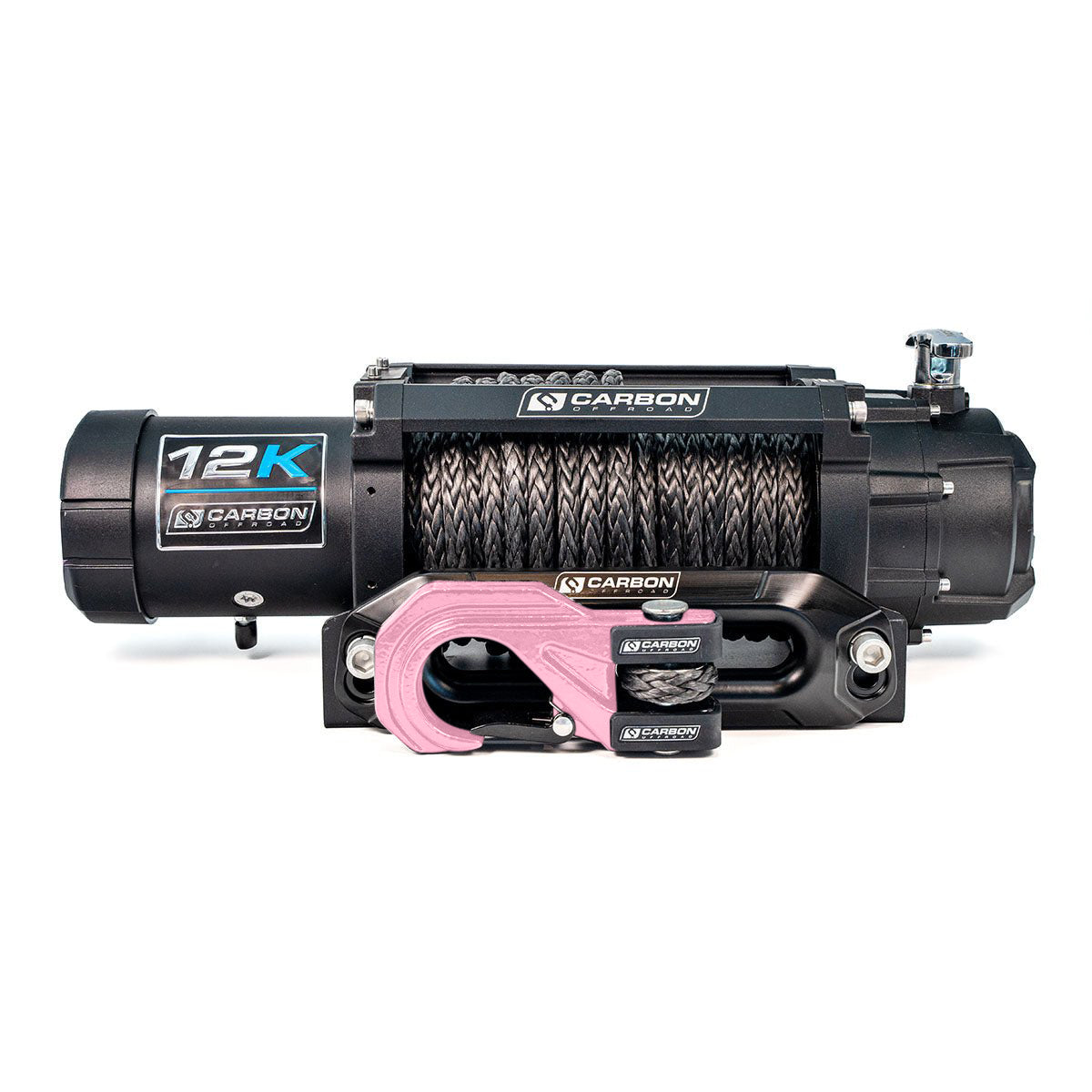 Carbon 12K - 12000lb Winch V3X with MegaPro Hook - 24V
