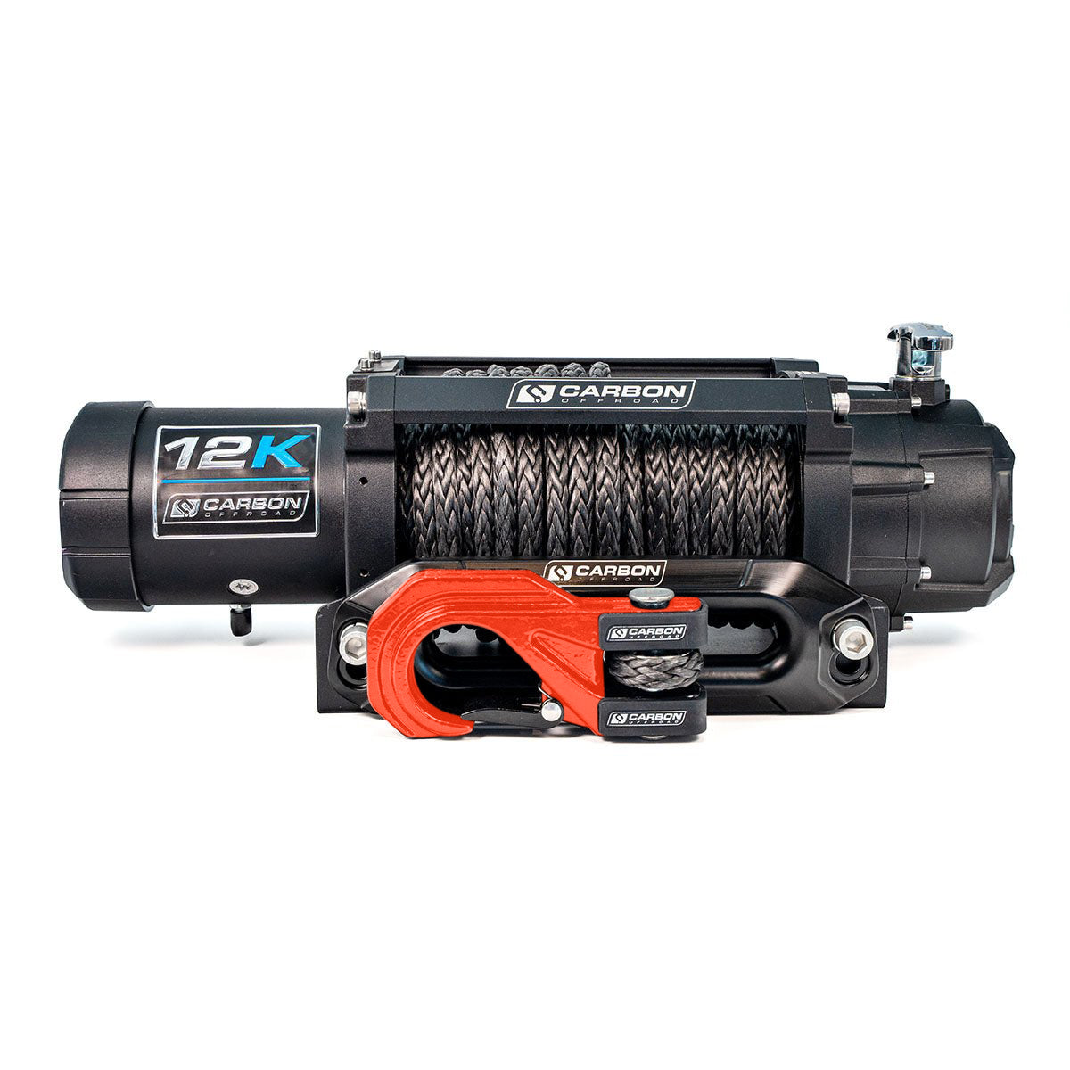 Carbon 12K - 12000lb Winch V3X with MegaPro Hook - 24V