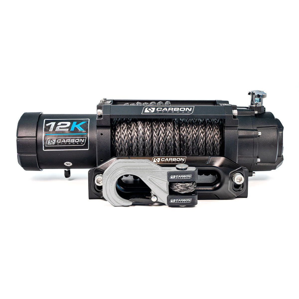 Carbon 12K - 12000lb Winch V3X with MegaPro Hook - 24V