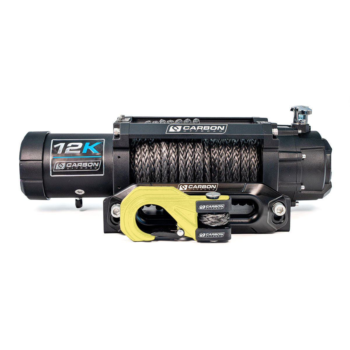 Carbon 12K - 12000lb Winch V3X with MegaPro Hook - 24V