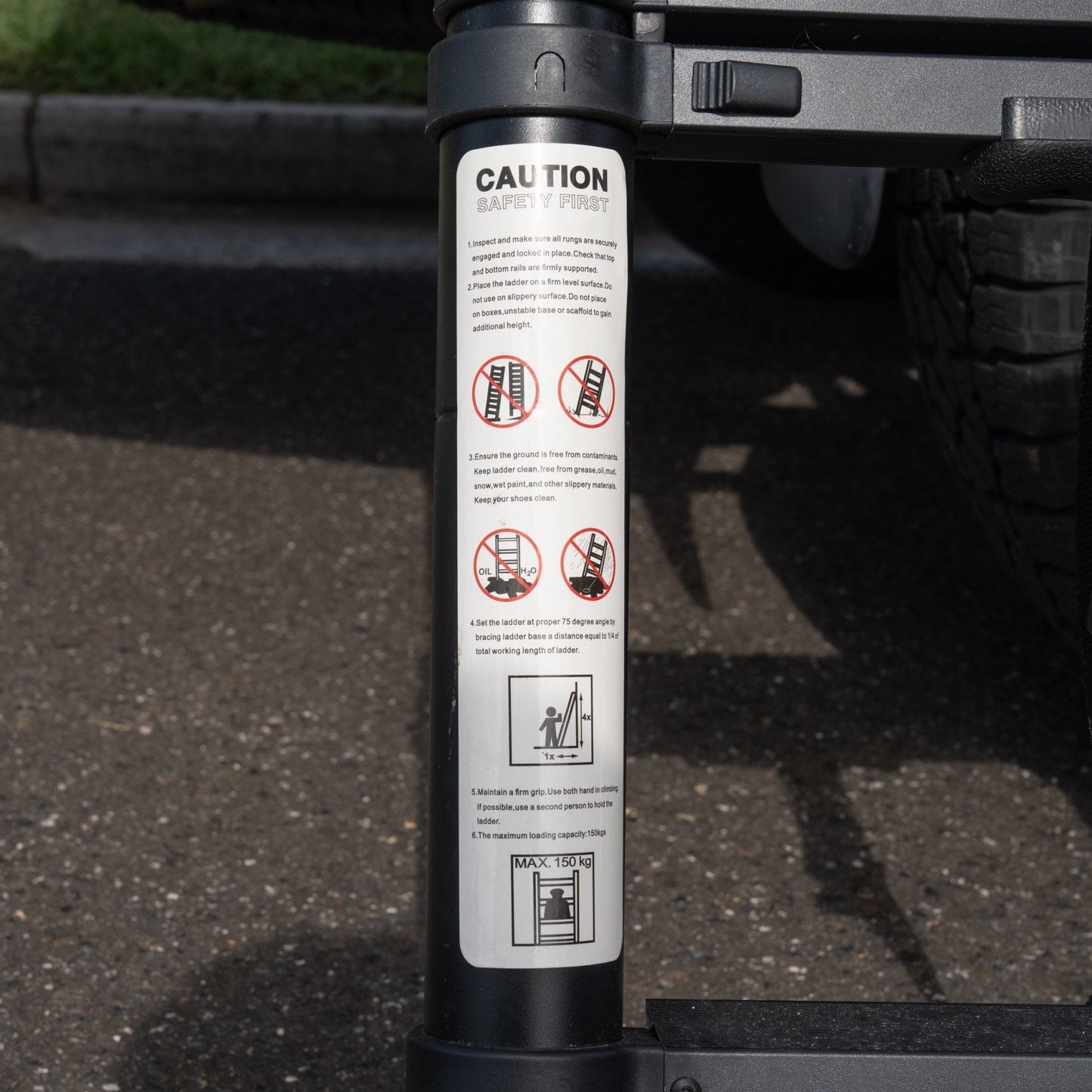 Compact Telescopic Ladder - Angled Steps