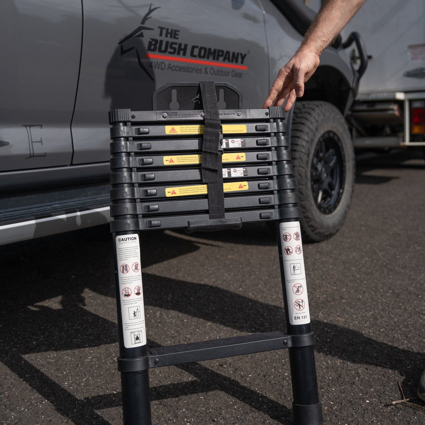 Compact Telescopic Ladder - Angled Steps