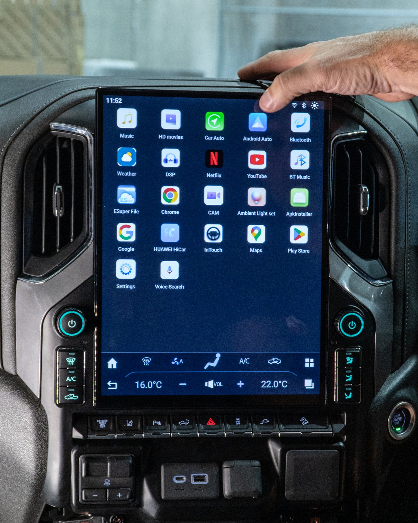 15.4 Inch Android Head Unit to suit Chev 1500/2500 2020-23