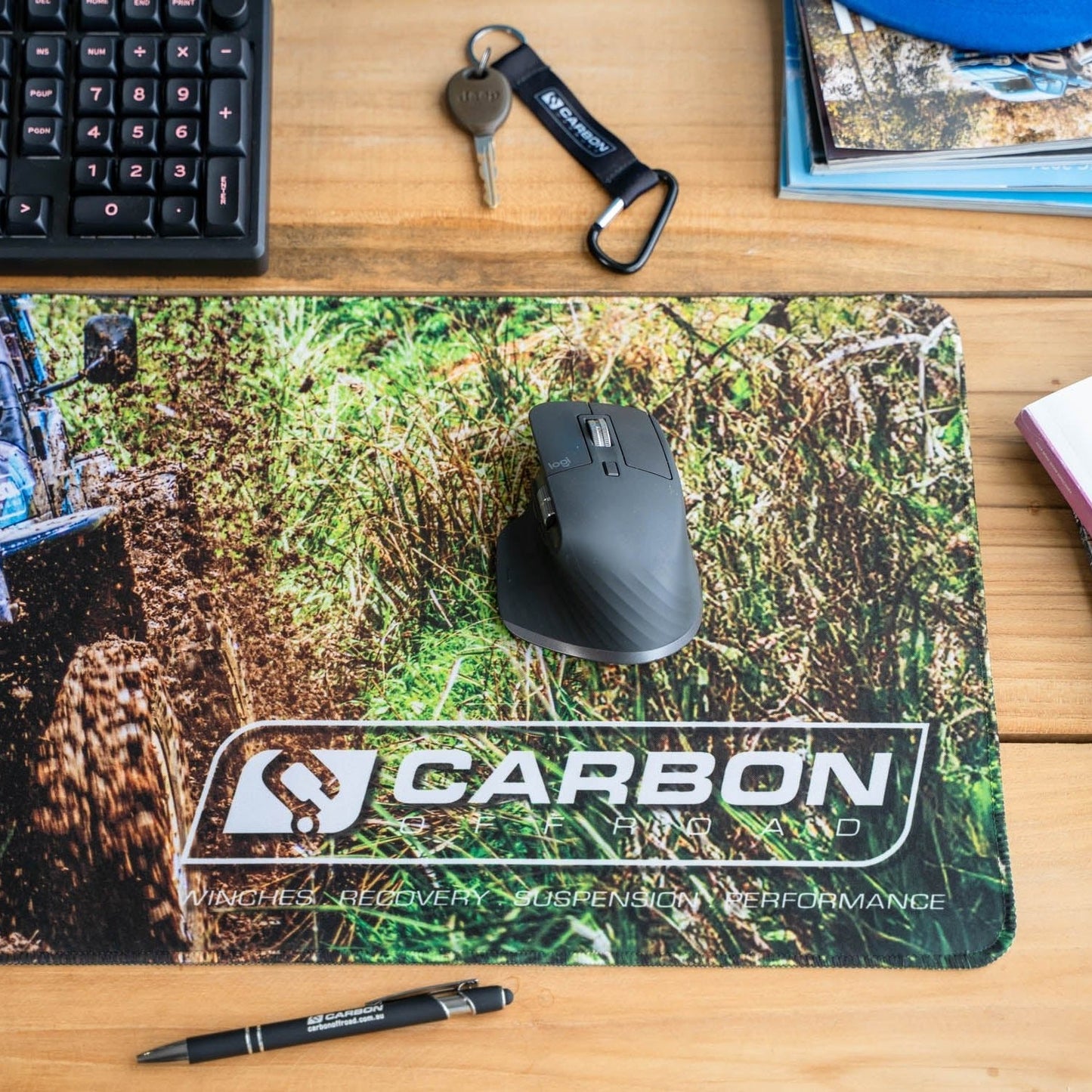 Carbon Premium Desk Mat - CM - DMAT - TJ 4 Carbon Offroad