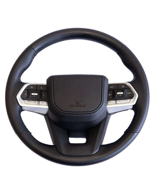 Sports Leather Steering Wheel to suit 200 Series Landcruiser, looks like LC300