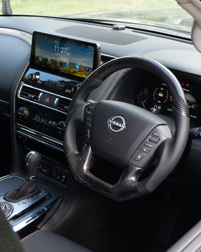 Alpha Series - Carbon Steering Wheel to suit Nissan Y62 Patrol S5