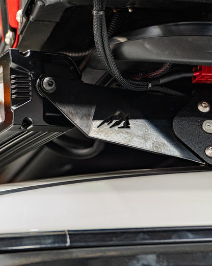 EC Light Bar Bracket to suit Rhino Rack mounting a Stedi STX curved light bar