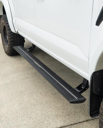 Electric drop down side steps to suit Ford F150 (2015-25)