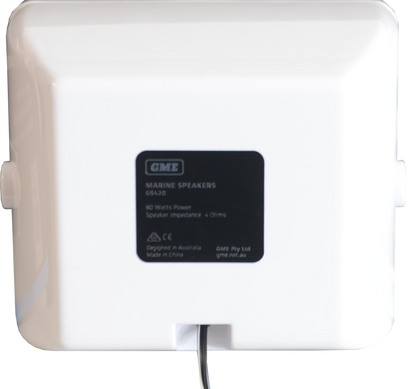 GME GS420W 4 Inch Marine Box Speakers Pair - White