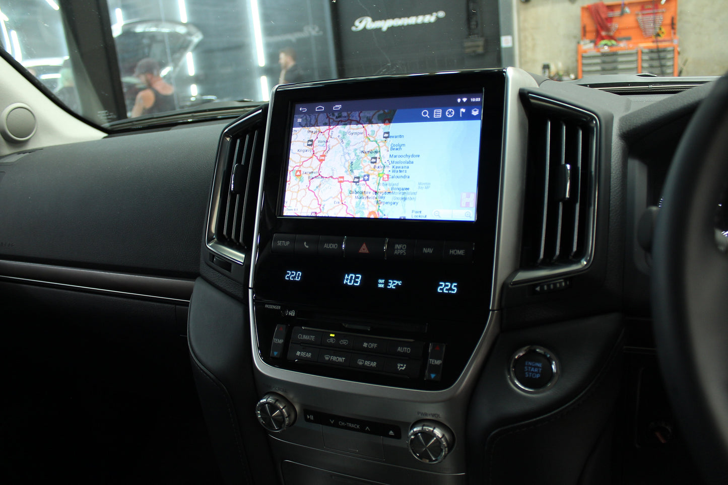 Interface Module V6 unit to suit LandCruiser 200, Car Play & GPS. Android system. July 2016 - 2021
