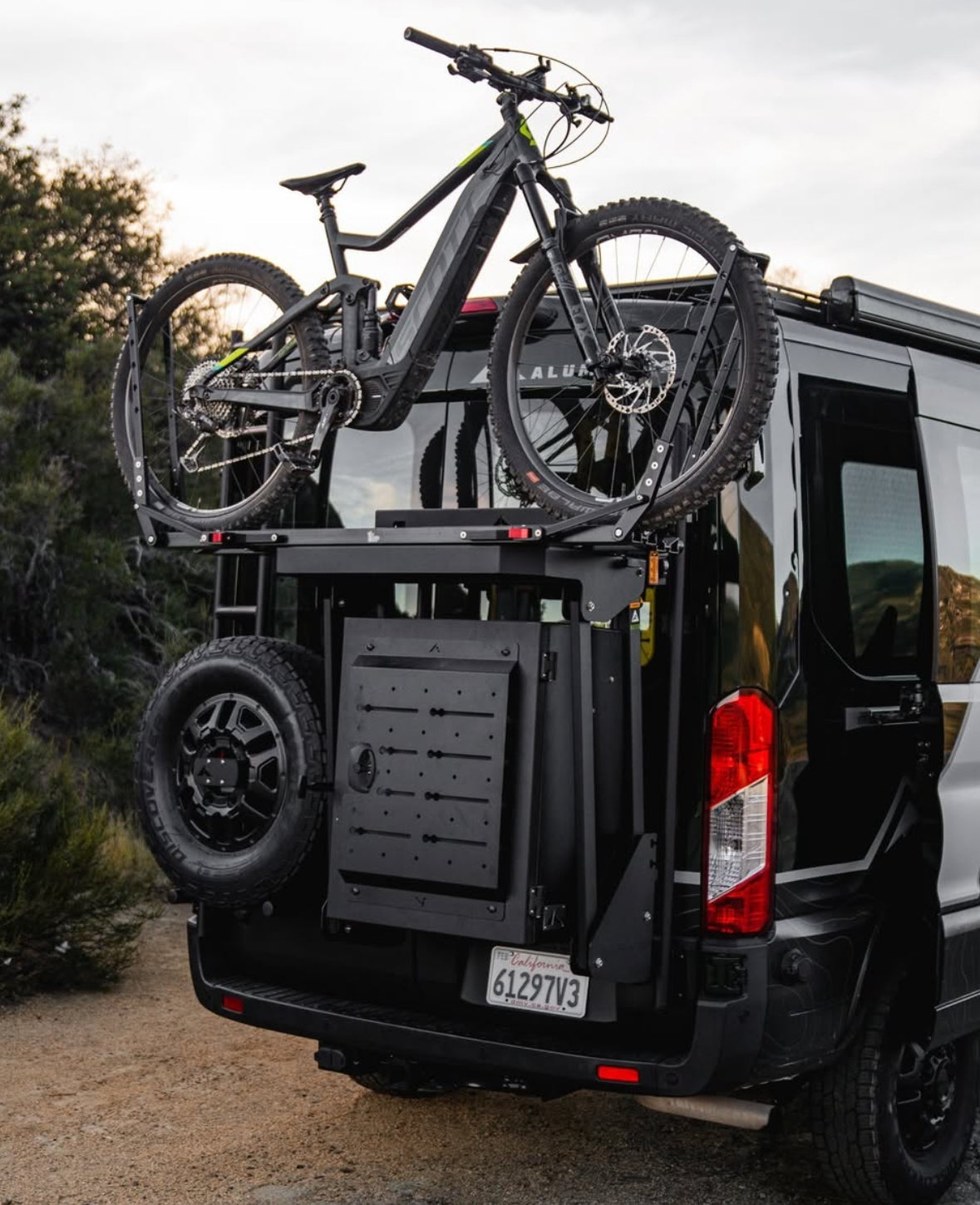 1-UP USA Roof Rack Bike Tray - Annodized Black