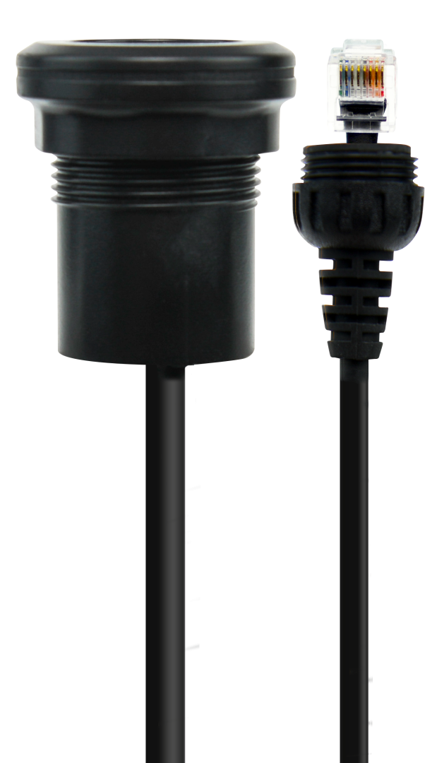 GME LE119 2 Metre IP67 Microphone Extension Lead with Panel Mount – Suit XRS-390C
