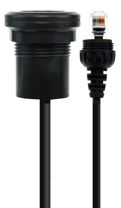 GME LE119 2 Metre IP67 Microphone Extension Lead with Panel Mount – Suit XRS-390C