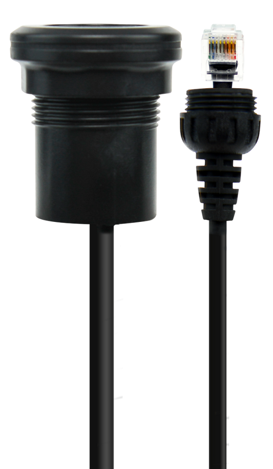 GME LE119 2 Metre IP67 Microphone Extension Lead with Panel Mount – Suit XRS-390C