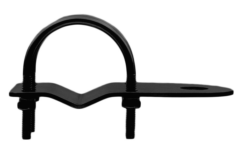 GME MB408B 3mm Bull Bar Bracket with "U" Bolts - Black