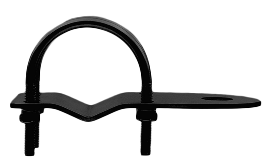 GME MB408B 3mm Bull Bar Bracket with "U" Bolts - Black