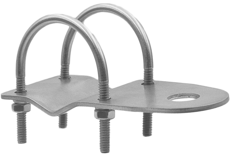 GME MB408SS 3mm Bull Bar Bracket with "U" Bolts - Stainless Steel