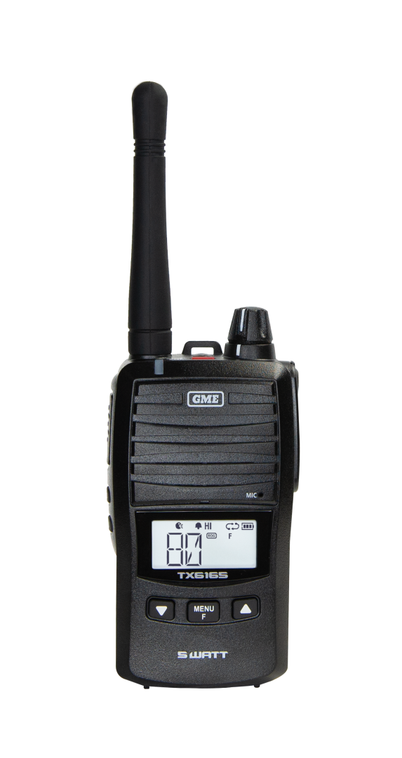 GME TX6165X 5/1 Watt IP67 UHF CB Handheld Radio