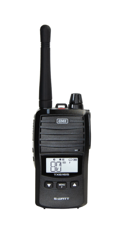 GME TX6165 5/1 Watt UHF CB Handheld Radio including Accessories