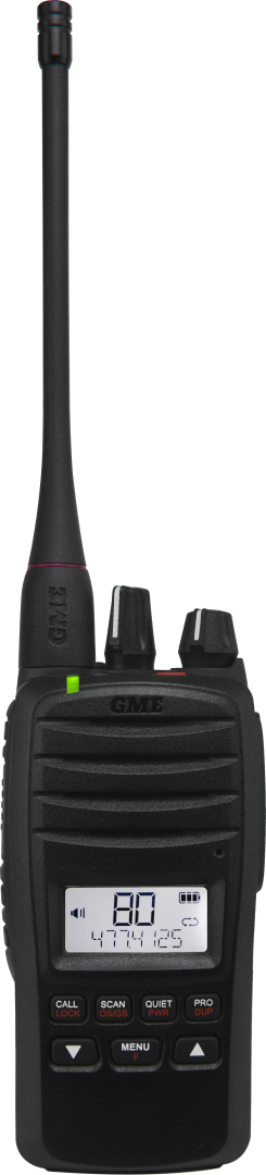 GME TX6600STP 5/1 Watt IP67 UHF CB Handheld Radio-Twin Pack