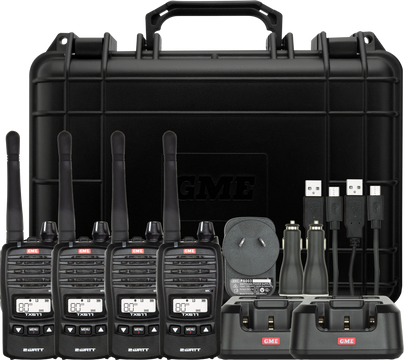 GME TX677QP 2 Watt UHF CB Handheld Radio - Quad Pack