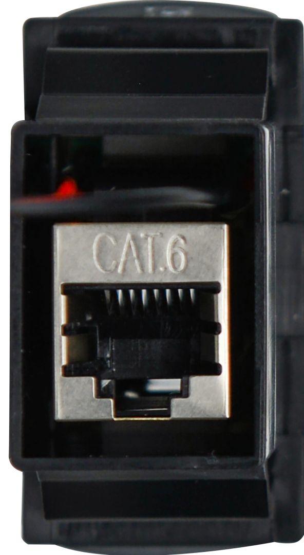 GME XRS-RJ45R6 RJ45 Pass-Through Adaptor - Type 6 (Red)