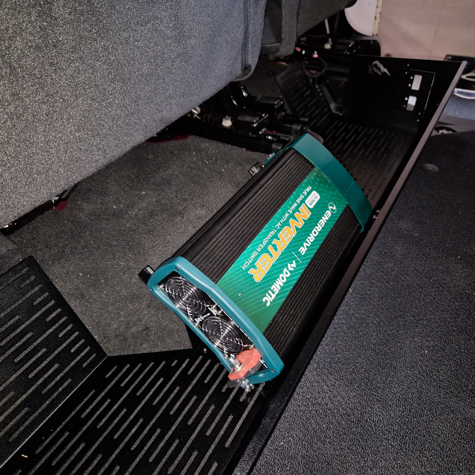 RAM DT 1500 Rear Under‑Seat Storage – Power System Mount & Heavy‑Duty Storage