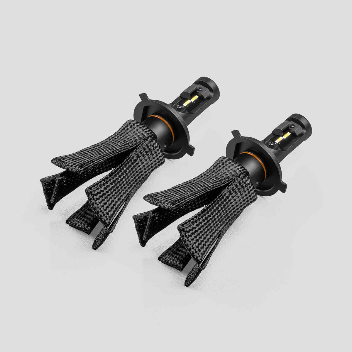 H4 Blackout LED Headlight Globes