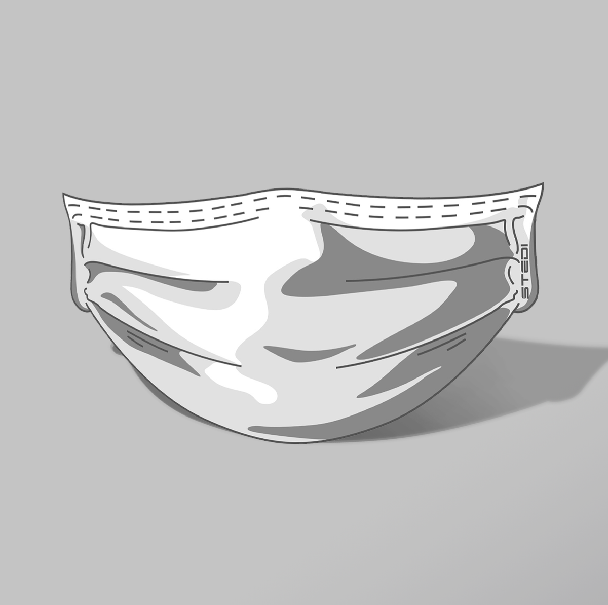 STEDI TYPE-X™ Smiley Mask Sticker