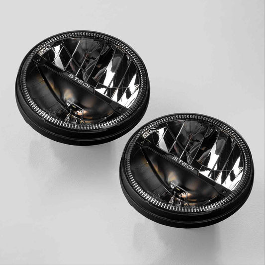 Homage 7 Inch LED Headlight - Black (Pair)