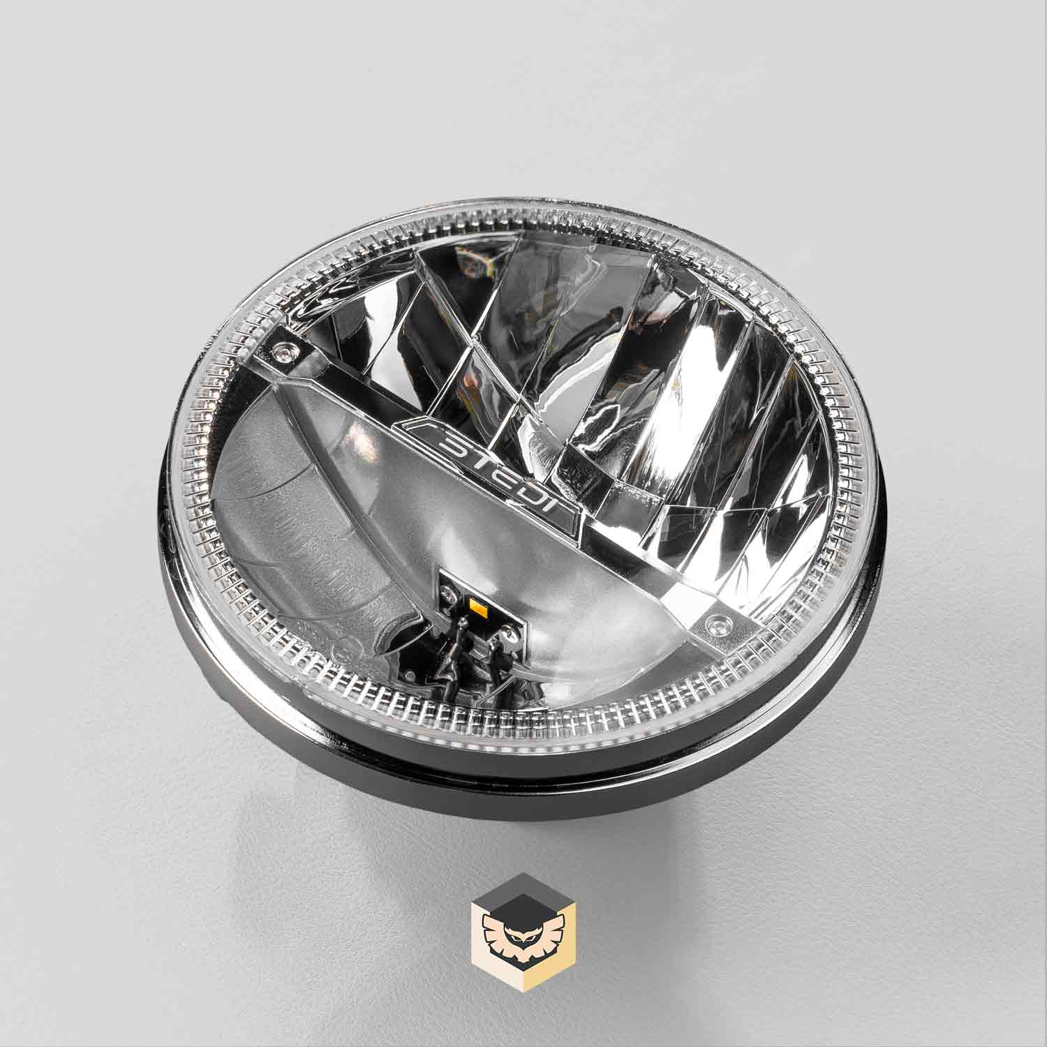 Homage 7 Inch LED Headlight - Chrome (3000K)